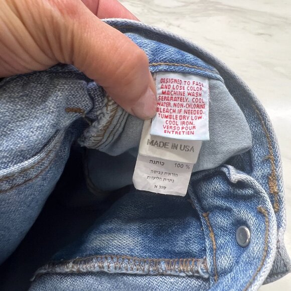 Marithe Francois Girbaud Vintage High Rise Stonewashed Denim Mom Shorts SZ 3-4 - Picture 3 of 6